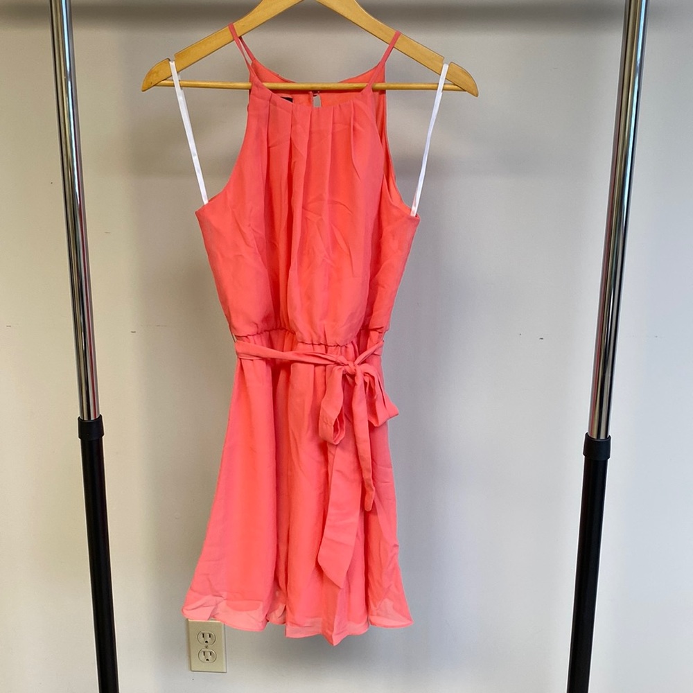 I.N. Pink halter dress